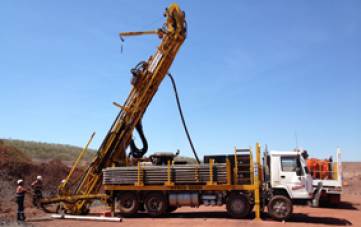 Rig 7 Multipurpose Rig in RC drilling mode